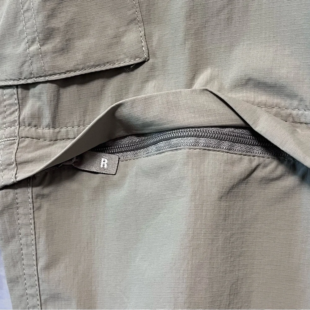 COLUMBIA‎ Pants Men's 38x27 Beige OMNI SHADE Sun Protection CONVERTIBLE Zip Off
